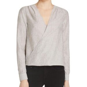 NWOT RAG&BONEJEAN Black & White Pinstripe Wrap Top